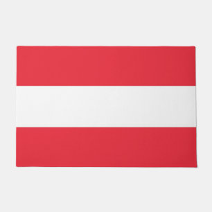 Paillasson Mat de porte avec Drapeau d'Autriche