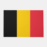 Mat de porte avec drapeau de Belgique