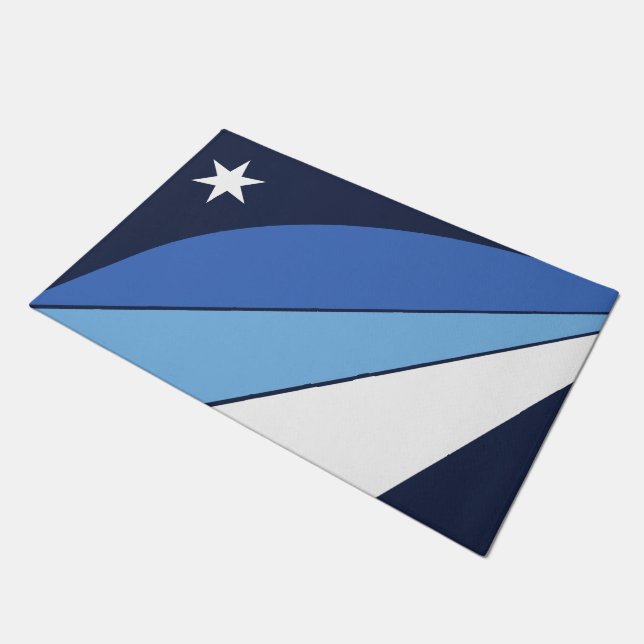 Paillasson Mat de porte avec drapeau de Columbia, SC (Incliné)