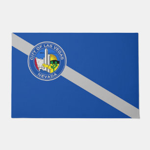 Paillasson Mat de porte avec drapeau de Las Vegas City
