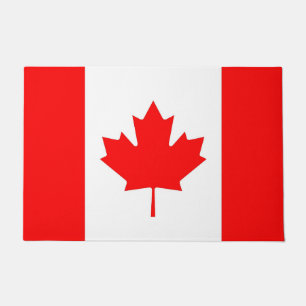 Paillasson Mat de porte avec drapeau du Canada