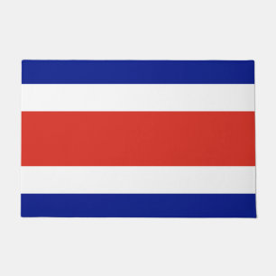 Paillasson Mat de porte avec drapeau du Costa Rica