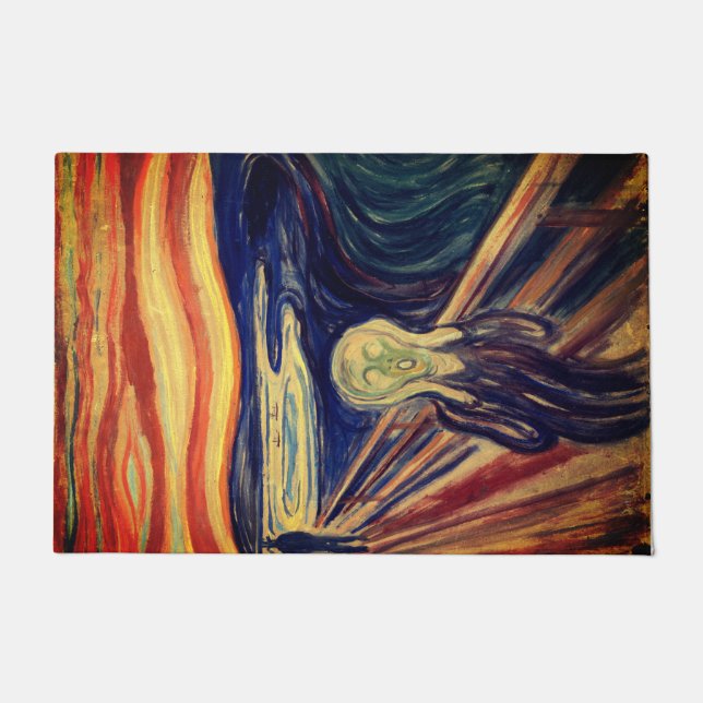 Paillasson Mat de porte avec le cri de Munch (Devant)