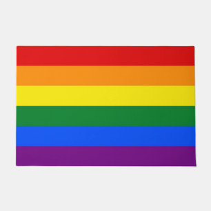 Paillasson Mat de porte avec Rainbow Pride drapeau LGBT