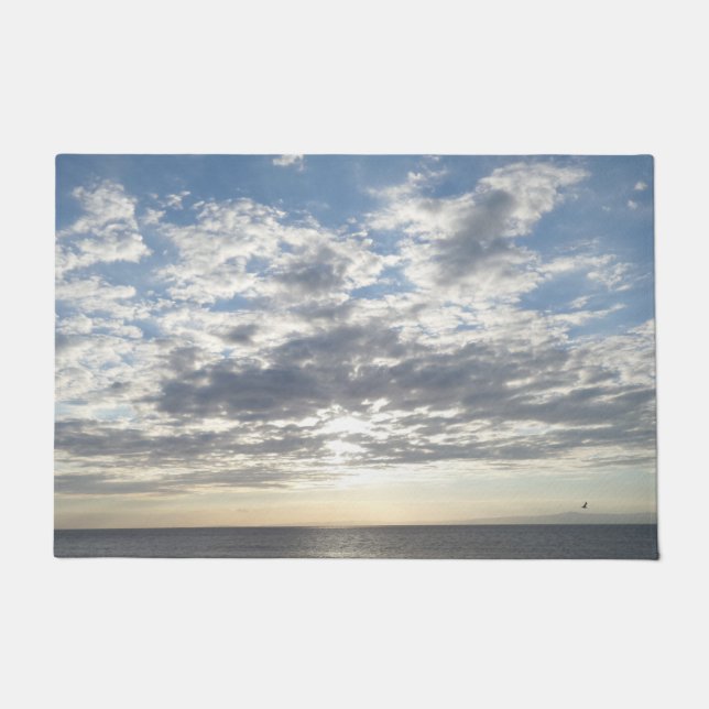 Paillasson Mat de porte ciel nuageux (Devant)