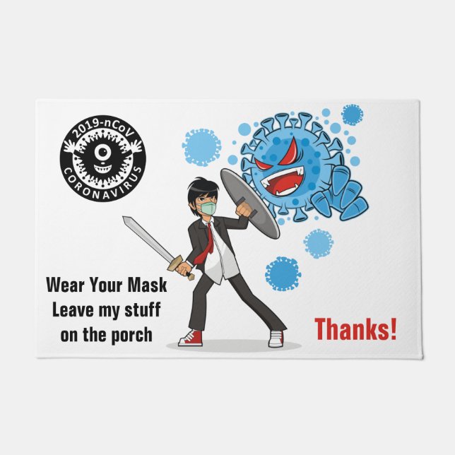 Paillasson Mat de porte de 24 po x 36 po (Devant)