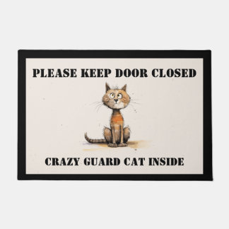 Paillasson Mat de porte de chat fou