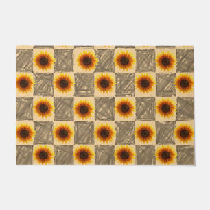 Paillasson Mat de porte de tournesol