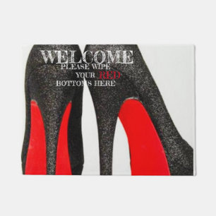 Paillasson Mat de porte inférieur rouge