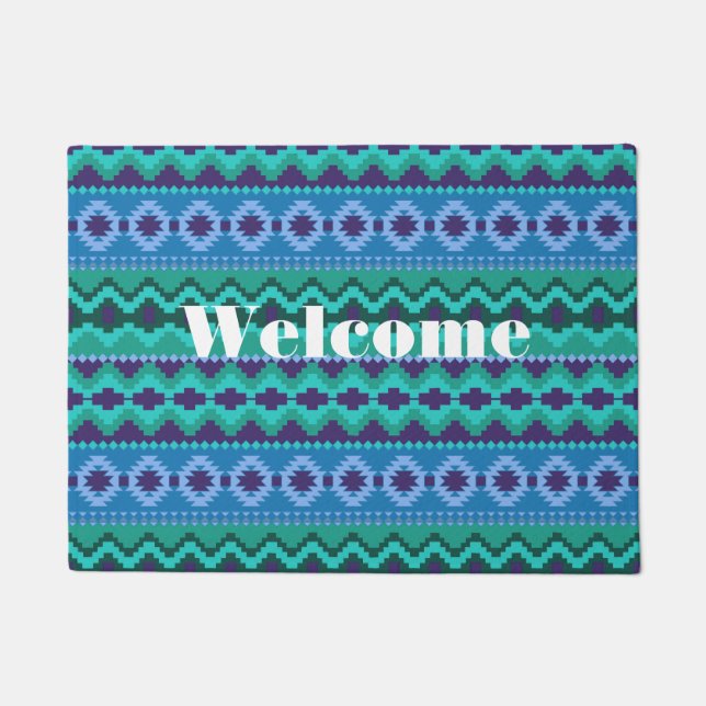 Paillasson Mat de porte Motif tribal (Devant)