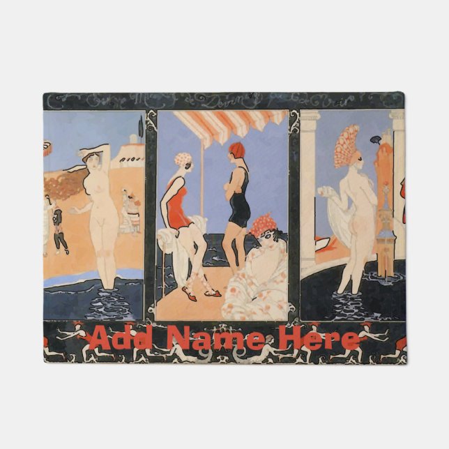 Paillasson Mat romain du plancher de la salle de bain (Devant)