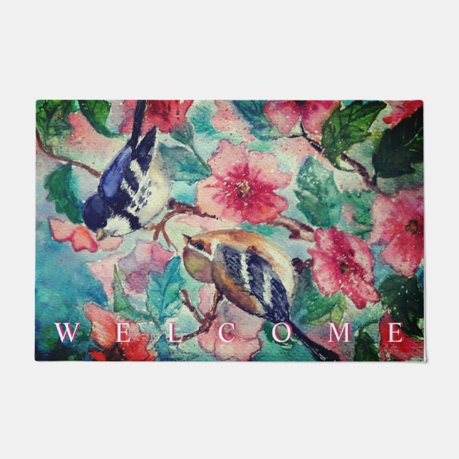 Paillasson Matelas de porte pour oiseaux de printemps (Devant)
