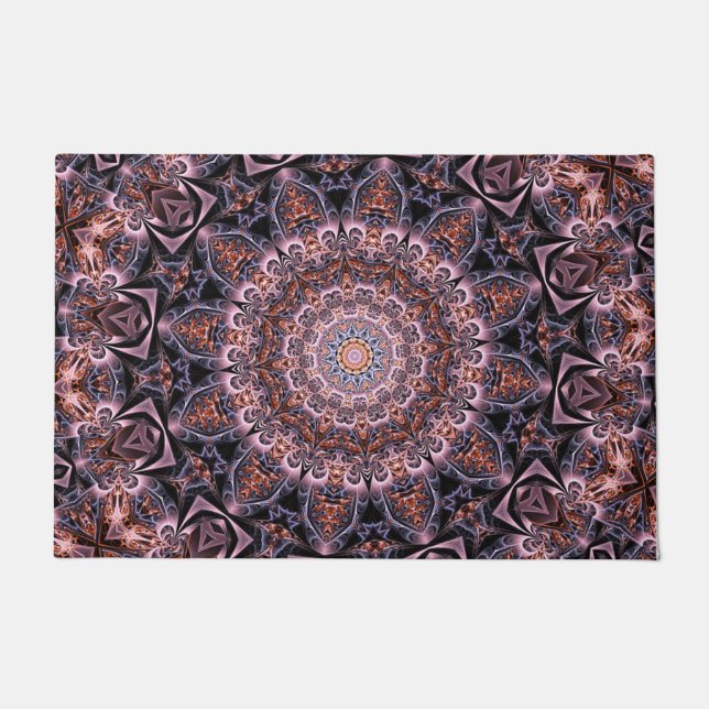 Paillasson Matelas décoratif violet noir (Devant)