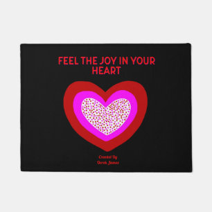 Paillasson Matelas joyeux de porte-coeur (45,72 cm x 60,96 cm