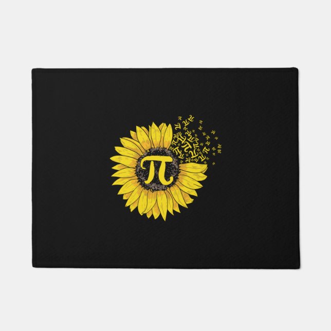 Paillasson Math Teacher Pi Number Sunflower (Devant)