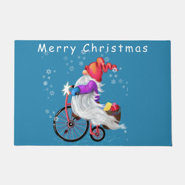 Paillasson Matt de porte de Noël Gnome (Devant)