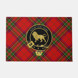 Paillasson Matt de porte Tartan de Lion Crest de Clan écossai