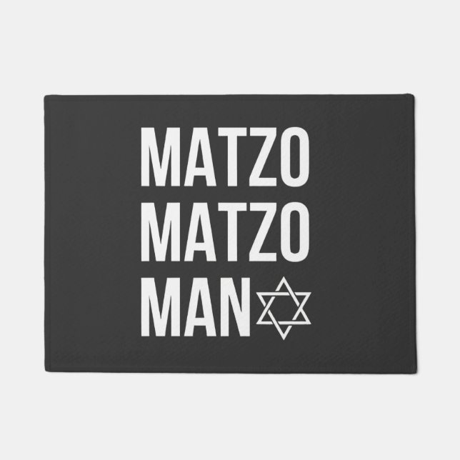 Paillasson Matzo Matzo Man Jewish Hanoukka (Devant)