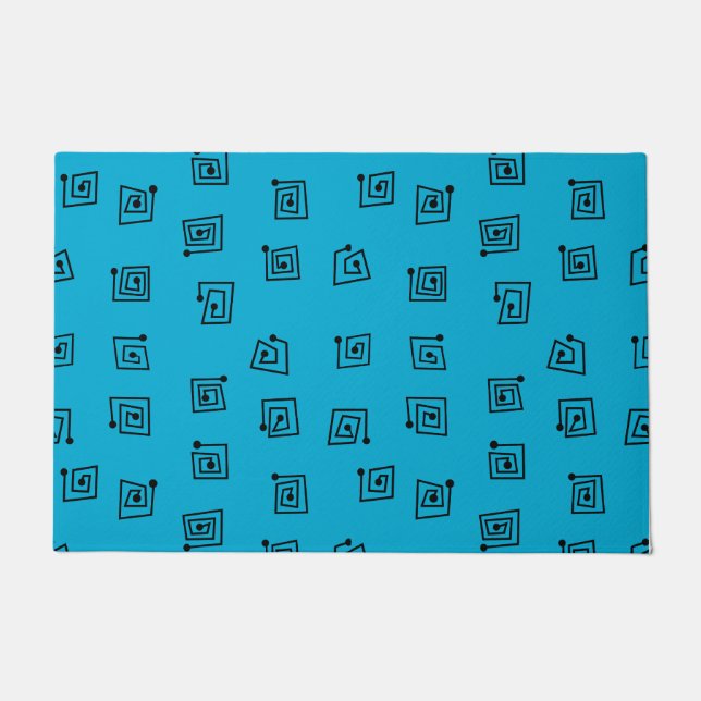 Paillasson Mazages turquoise (Devant)