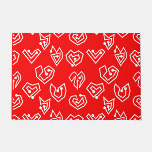 Paillasson Mazes de la Saint Valentin blanche