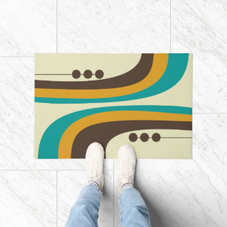 Paillasson MCM WELCOME MAT - Turquoise, Brown et orange