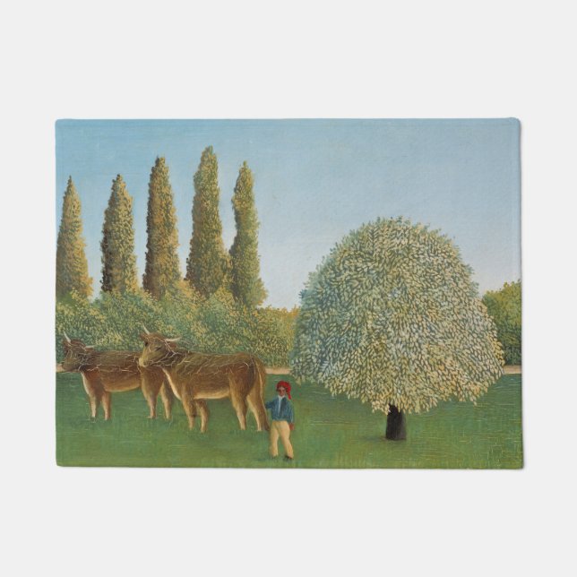Paillasson Meadowland (The Pasture), Henri Rousseau,  1910 (Devant)