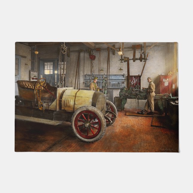 Paillasson Mécanicien de voiture - la révision 1915 (Devant)