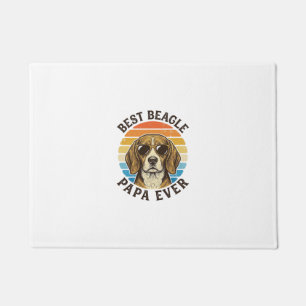 Paillasson Meilleur Papa Beagle Vintage Conception de T-Shirt