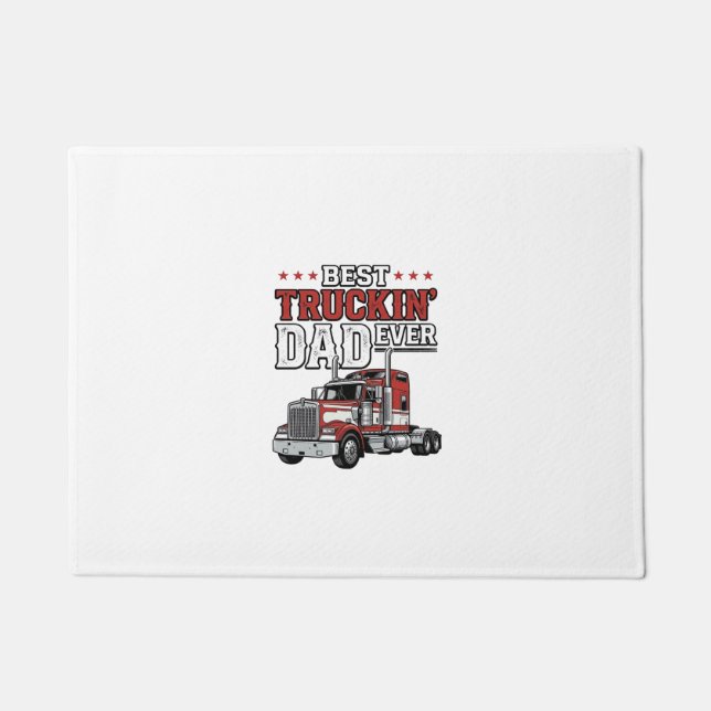 Paillasson Meilleur papa routier de tous les temps, modèle de (Devant)