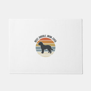 Paillasson Meilleure maman Doodle vintage pour chiens Design_