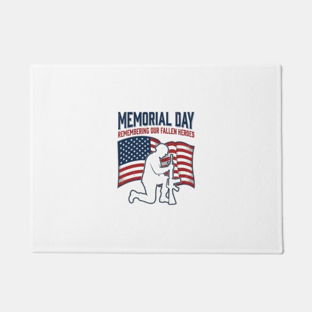 Paillasson Memorial Day Fallen Heroes Patriotic Soldier Shirt (Devant)