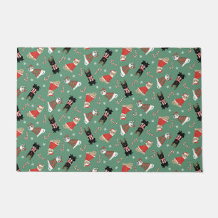 Paillasson Meowy Christmas Cats