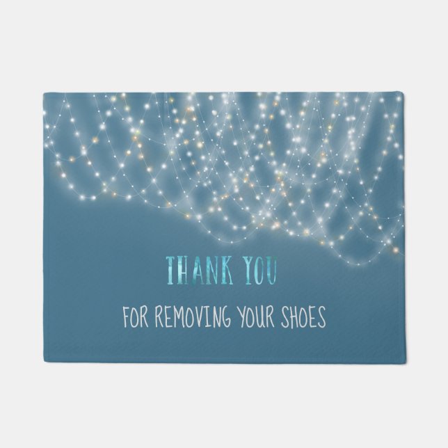 Paillasson Merci StringLights Pour Supprimer Vos Chaussures (Devant)