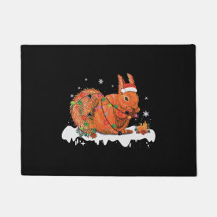 Paillasson Merry Christmas Squirrél Christmas Ornament Lights