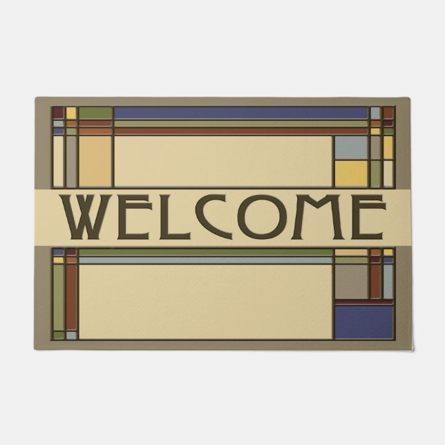 Paillasson Merveilleux Automne Arts & Métiers Motifs géométri (Devant)