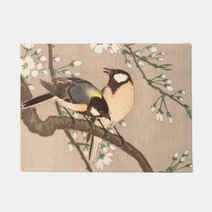Paillasson Mésange japonaise asiatique Ohara Koson Oiseau Cha