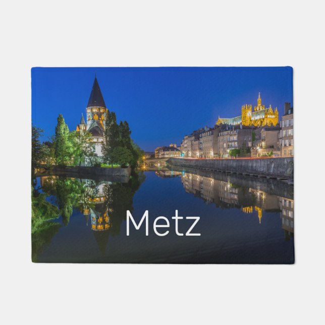 Paillasson Metz Temple Neuf France Nuit Moselle Souvenir (Devant)
