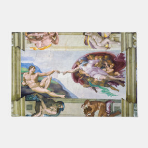 Paillasson Michelangelo - Création d'Adam, Chapelle Sixtine