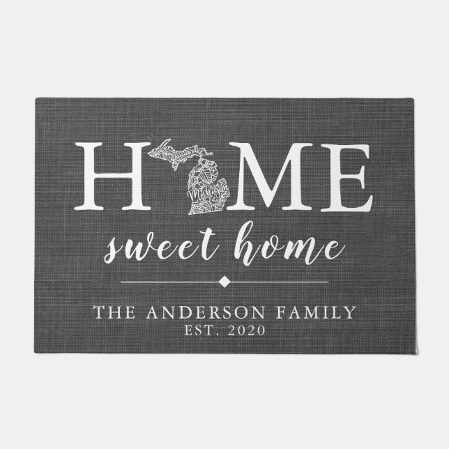 Paillasson MICHIGAN État personnalisé (Devant)