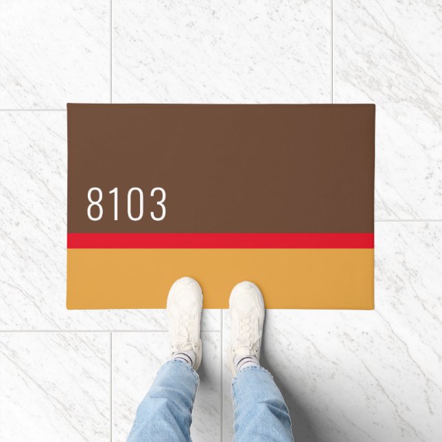 Paillasson Mid Century Modern House Adresse Années 70 (Intérieur)