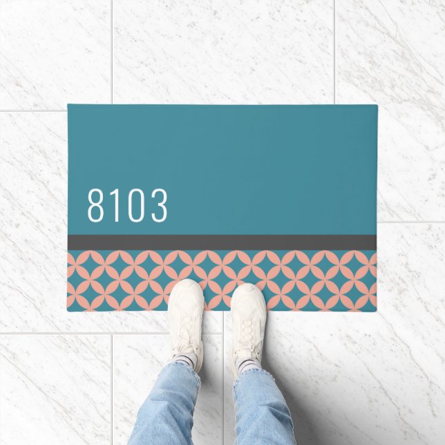 Paillasson Mid Century Modern House Adresse Années 70 (Intérieur)