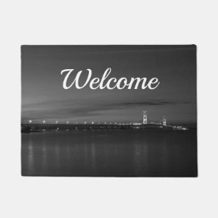 Paillasson Mighty Mac At Night Pano Grayscale Welcome Doormat