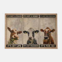 Mignonne Bienvenue Vaches de lait mat, Drôle Vache