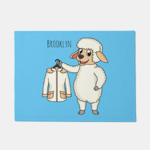 Paillasson Mignonne brebis avec blouson