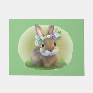 Paillasson Mignonne Bunnyfor Pâques pour une humeur positive