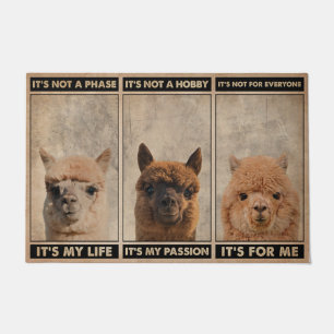 Paillasson Mignonne Llama Doormat, Drôle Citations