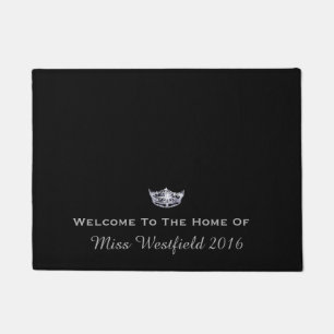Paillasson Miss America style Crown Welcome Porte Mat personn