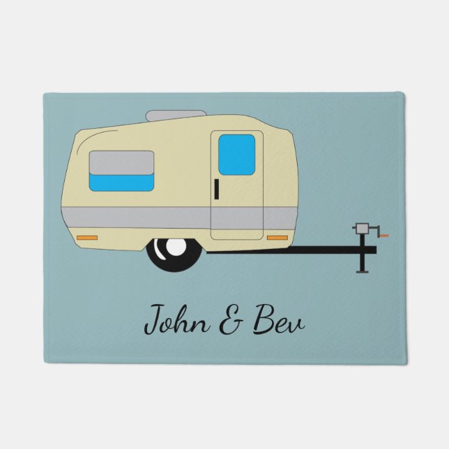 Paillasson Mode de vie de camping de la remorque rv de voyage (Devant)