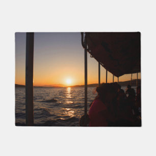 Paillasson Mode de vie égéen en bateau au coucher du soleil e