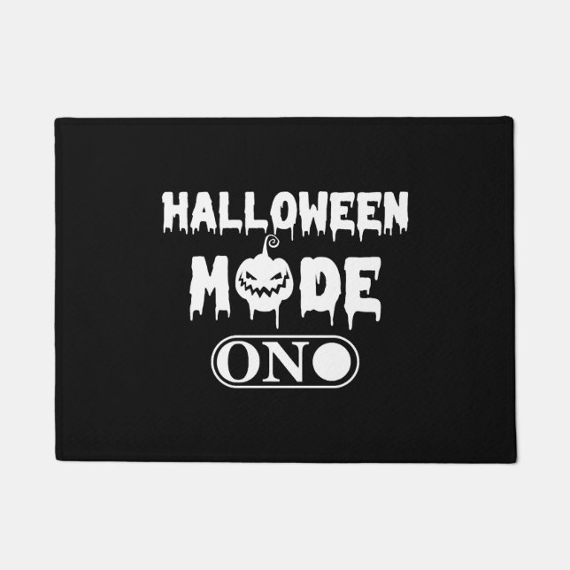 Paillasson Mode Halloween Citrouille Halloween activé (Devant)